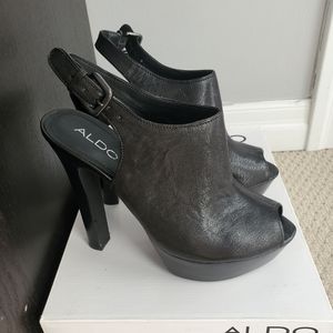 ALDO BALINT BLACK HEELS SIZE 7
